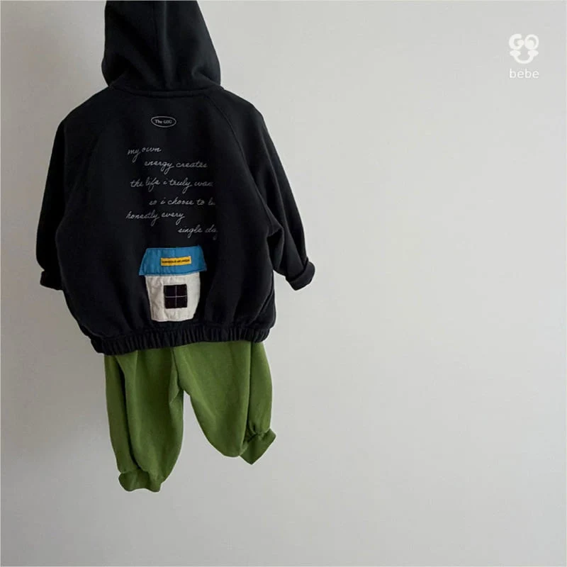 go;u - Korean Baby Fashion - #babyboutiqueclothing - Bebe Sun Moon Zip-up - 12
