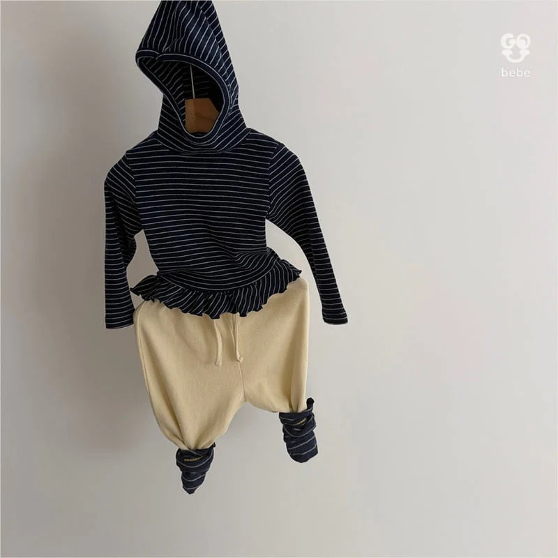 go;u - Korean Baby Fashion - #babyfever - Bebe Soft Hood Turtleneck Tee - 3