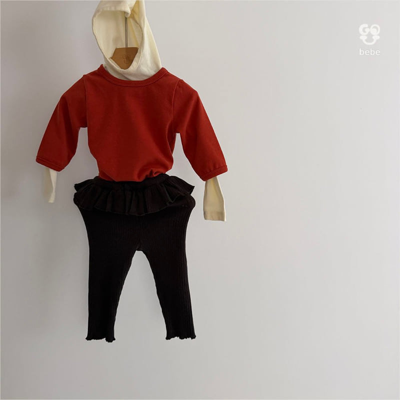 go;u - Korean Baby Fashion - #babyfever - Bebe Perfect Hood Turtleneck Tee - 10