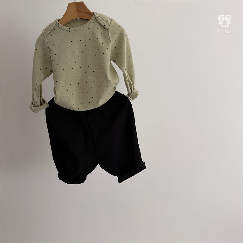 go;u - Korean Baby Fashion - #babyfever - Bebe Small Beans Tee - 6