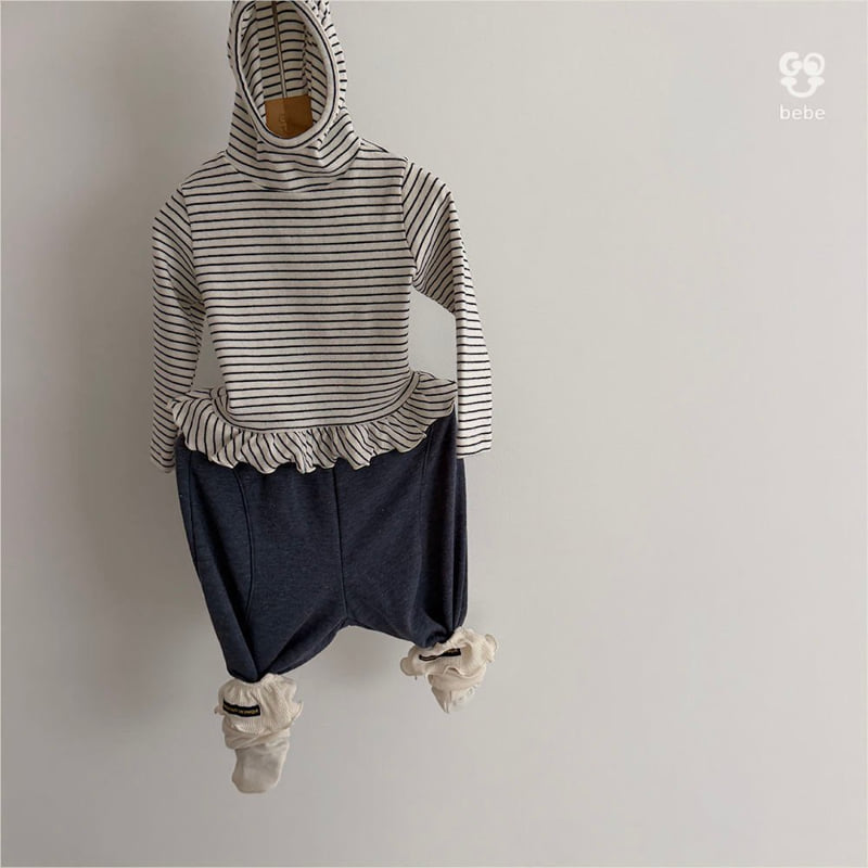 go;u - Korean Baby Fashion - #babyfever - B Flowy Hooded Turtleneck Tee - 7