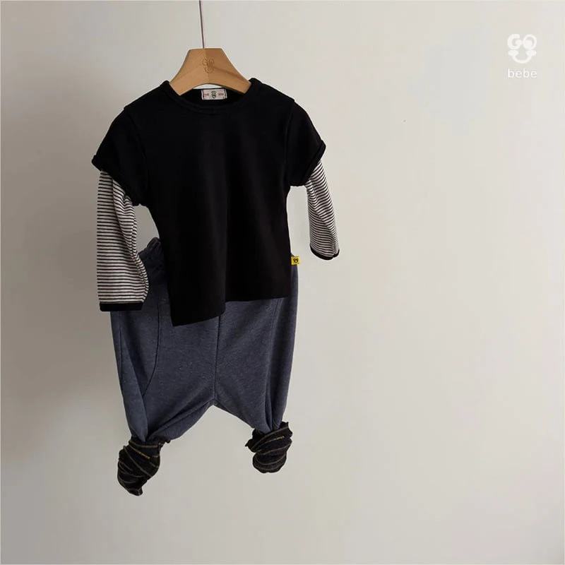 go;u - Korean Baby Fashion - #babyfever - B Two-Piece Tee  - 6