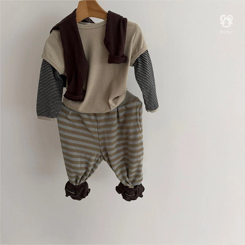 go;u - Korean Baby Fashion - #babygirlfashion - B Two-Piece Tee  - 7
