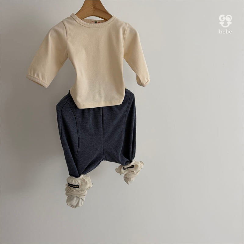 go;u - Korean Baby Fashion - #babygirlfashion - B Round Pants - 5