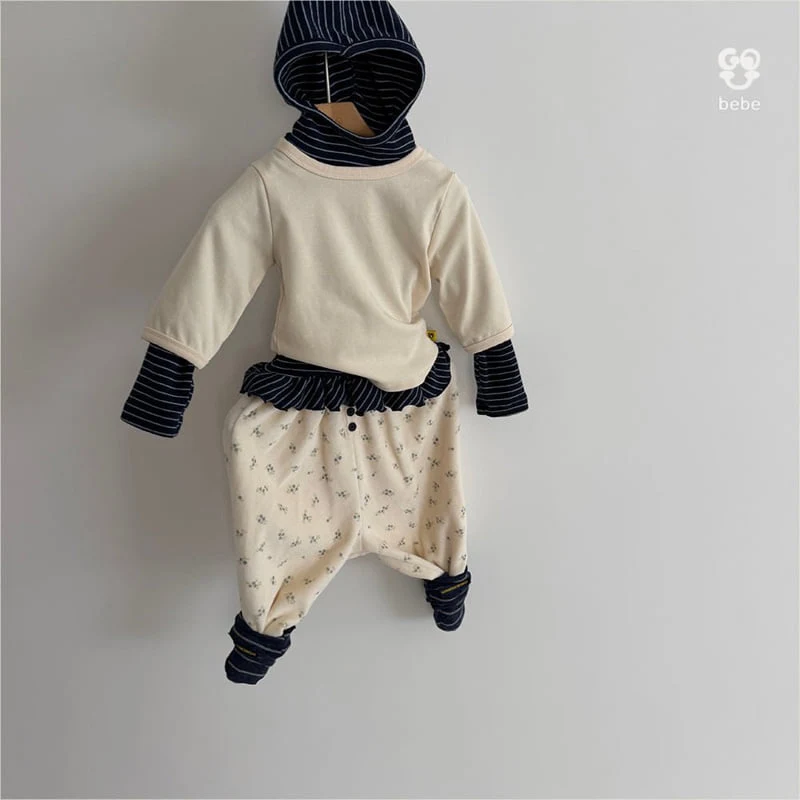 go;u - Korean Baby Fashion - #babygirlfashion - Bebe Seven Sleeve Tee - 4