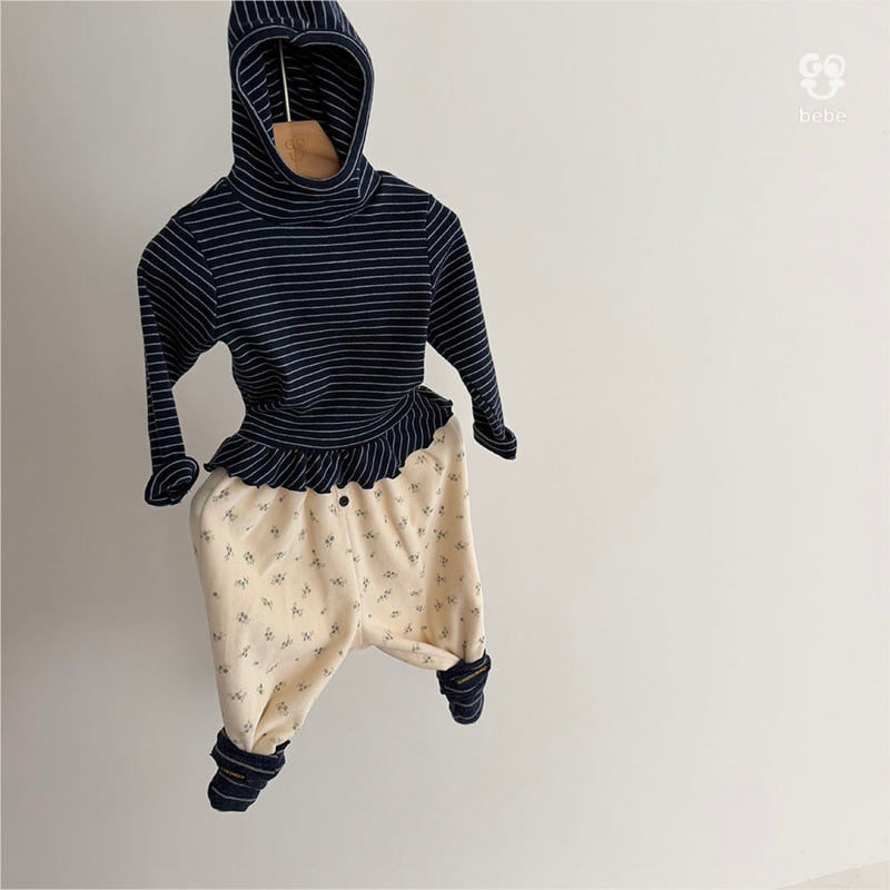 go;u - Korean Baby Fashion - #babylifestyle - B Flowy Hooded Turtleneck Tee - 9