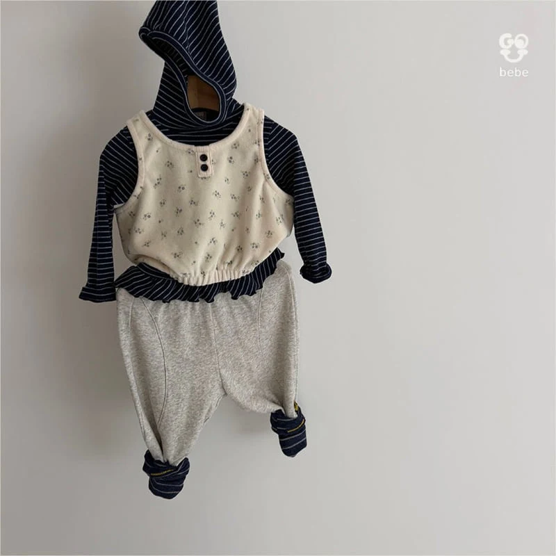 go;u - Korean Baby Fashion - #babylifestyle - Bebe Roud Pants - 4