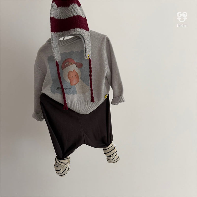 go;u - Korean Baby Fashion - #babyoninstagram - Bebe Duck Knit Top - 3