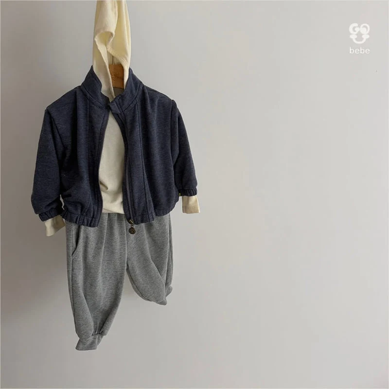 go;u - Korean Baby Fashion - #babyootd - Bebe Poppi Zip-up - 8