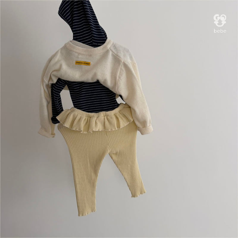 go;u - Korean Baby Fashion - #babyootd - Bebe Soft Hood Turtleneck Tee - 7