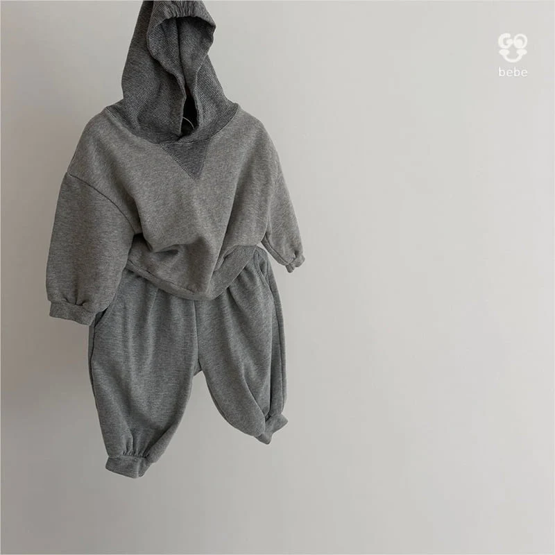 go;u - Korean Baby Fashion - #babyootd - Bebe Triangle Hoodie - 5