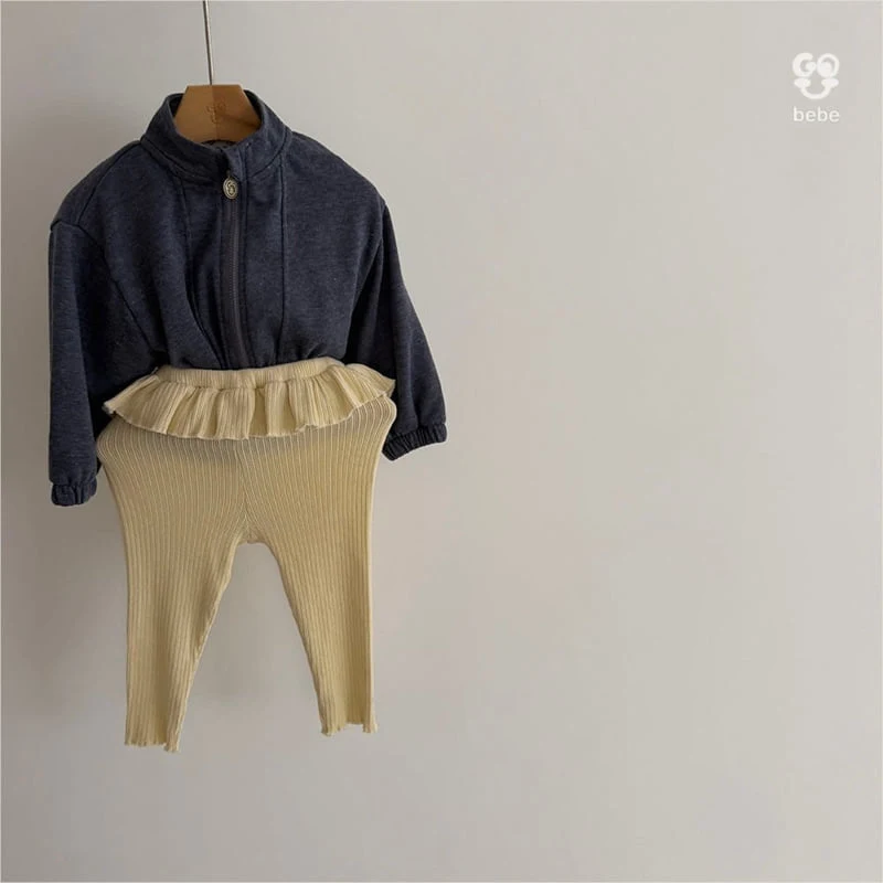go;u - Korean Baby Fashion - #babyoutfit - Bebe Poppi Zip-up - 10