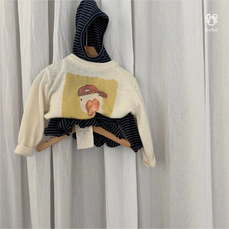 go;u - Korean Baby Fashion - #babyoutfit - Bebe Soft Hood Turtleneck Tee - 8