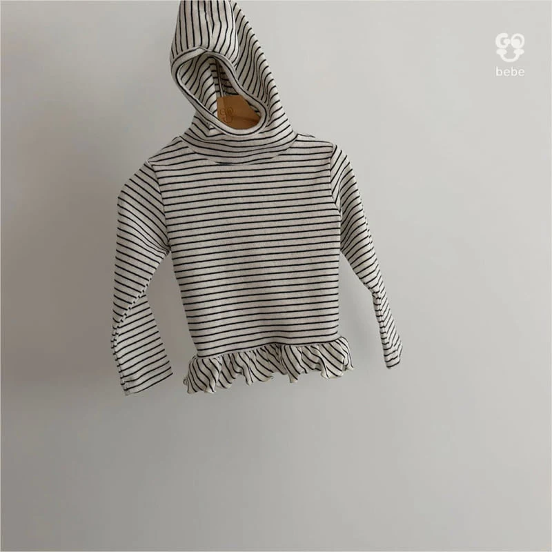 go;u - Korean Baby Fashion - #babyoutfit - Bebe Soft Hood Turtleneck Tee - 9