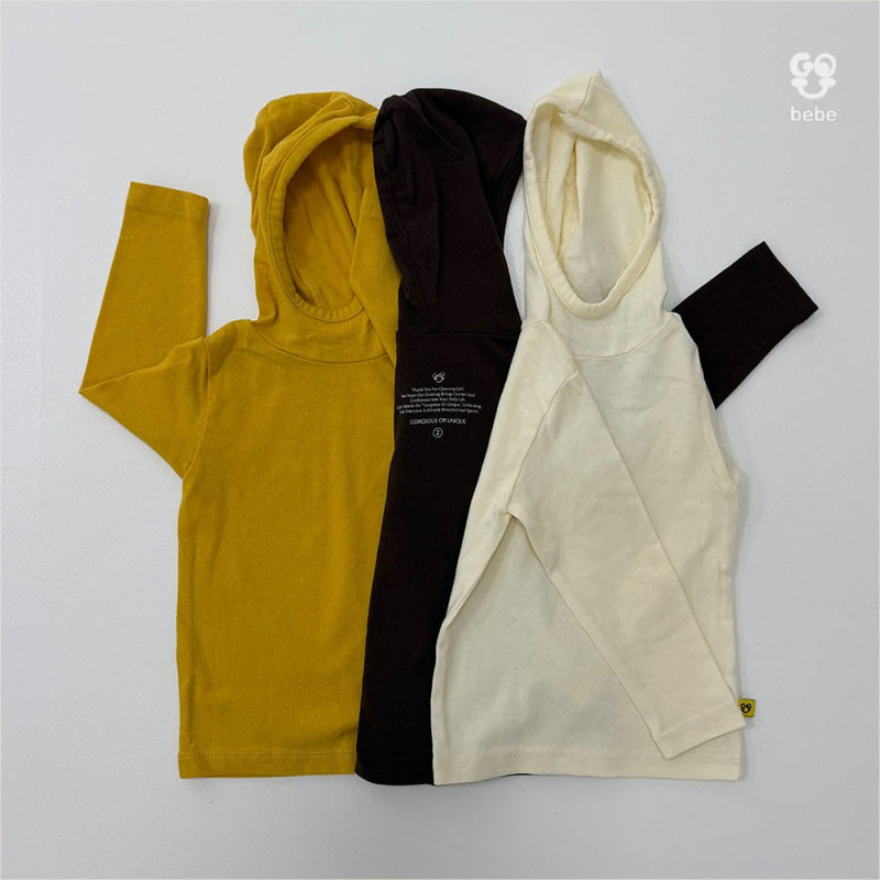 go;u - Korean Baby Fashion - #babyoutfit - Bebe Perfect Hood Turtleneck Tee