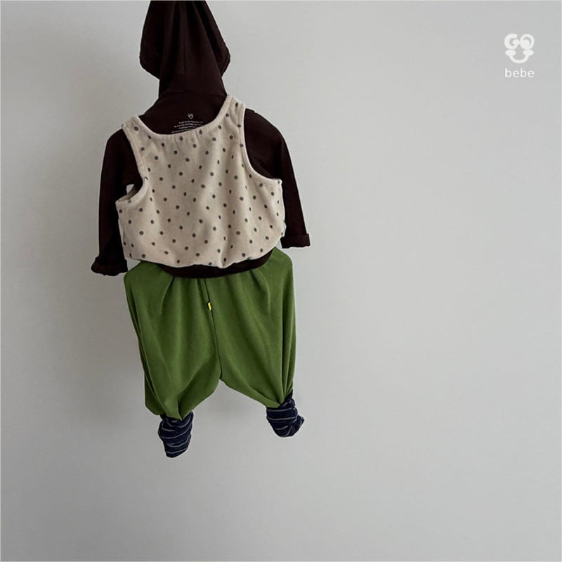 go;u - Korean Baby Fashion - #babyoutfit - Bebe Dot Mango Sleeveless - 9