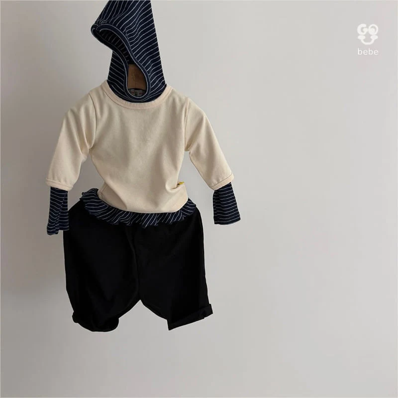 go;u - Korean Baby Fashion - #babyoutfit - Bebe Seven Sleeve Tee - 7