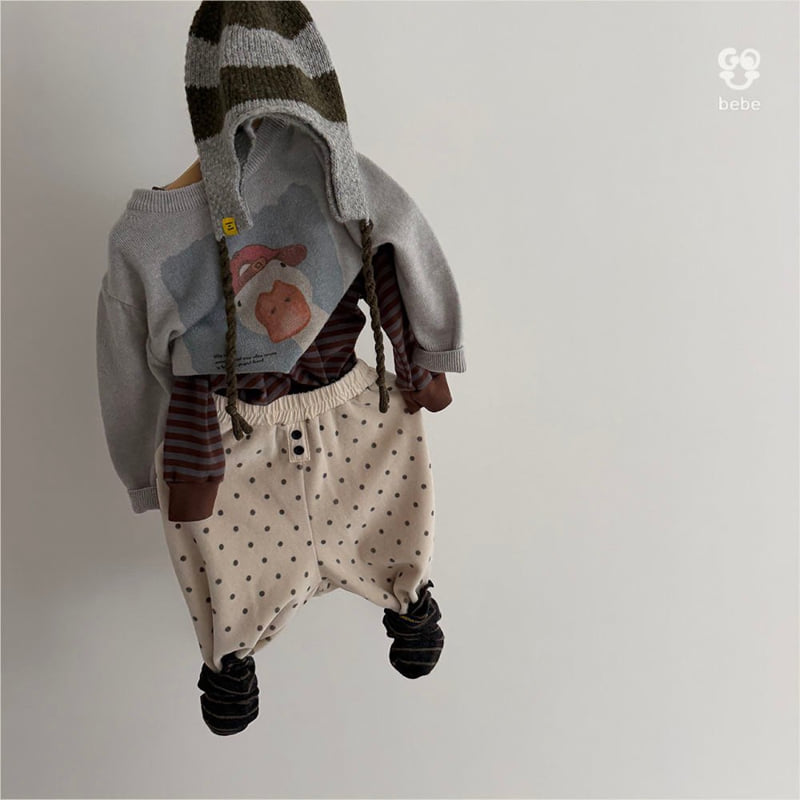 go;u - Korean Baby Fashion - #babyoutfit - Bebe Duck Knit Top - 5