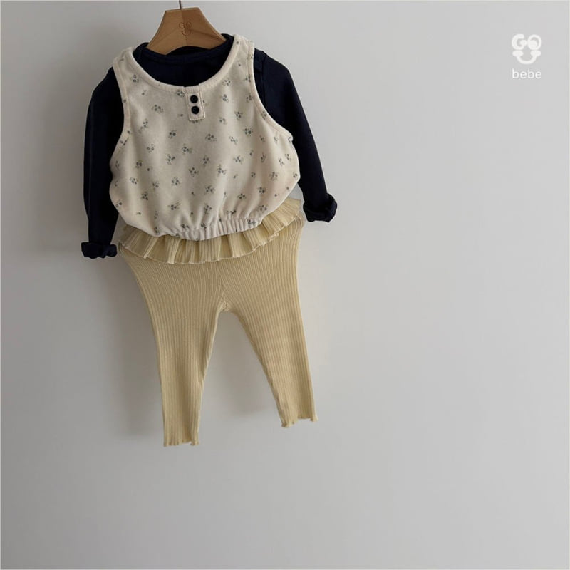 go;u - Korean Baby Fashion - #babywear - Bebe Dot Mango Sleeveless - 10