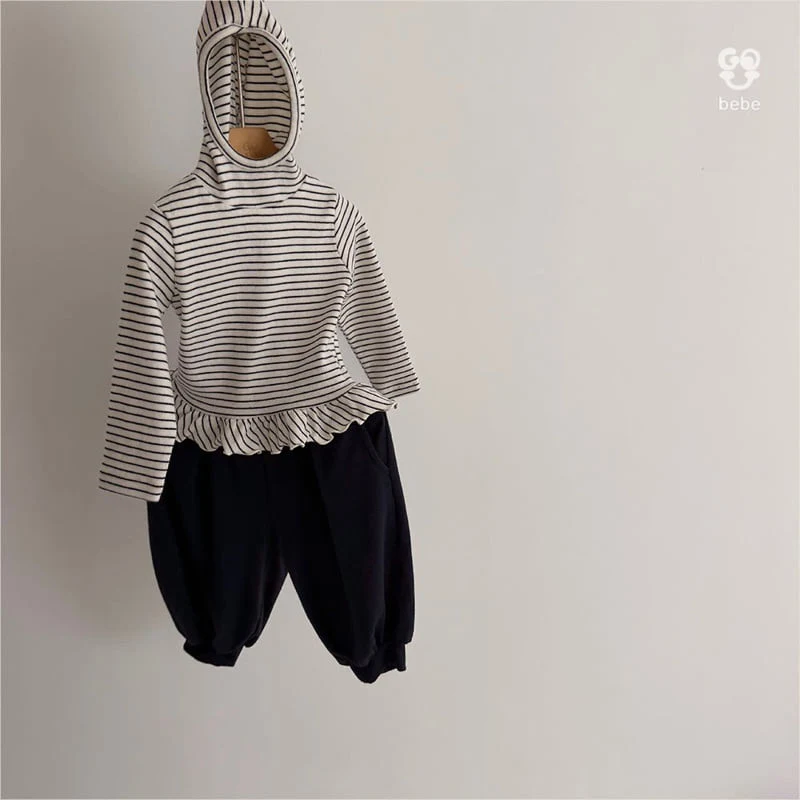 go;u - Korean Baby Fashion - #onlinebabyboutique - Bebe Soft Hood Turtleneck Tee - 11