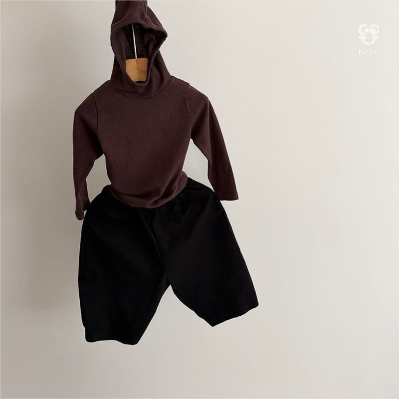 go;u - Korean Baby Fashion - #onlinebabyboutique - Bebe Perfect Hood Turtleneck Tee - 3