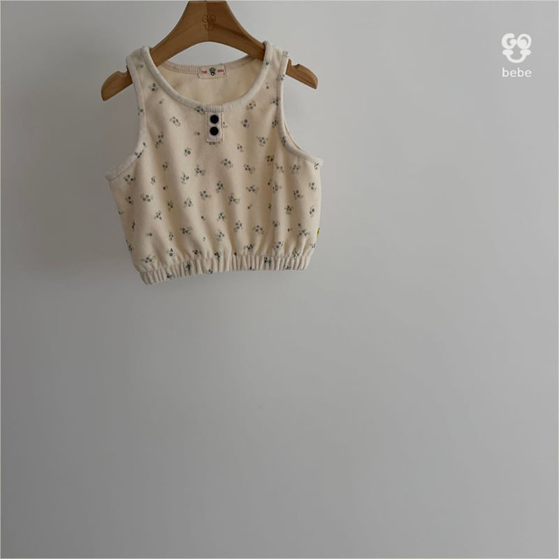 go;u - Korean Baby Fashion - #onlinebabyboutique - Bebe Dot Mango Sleeveless - 11