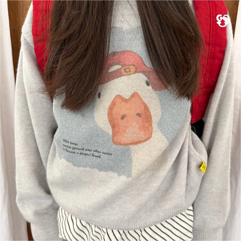 go;u - Korean Children Fashion - #Kfashion4kids - Duck Knit Sweatshirts - 9