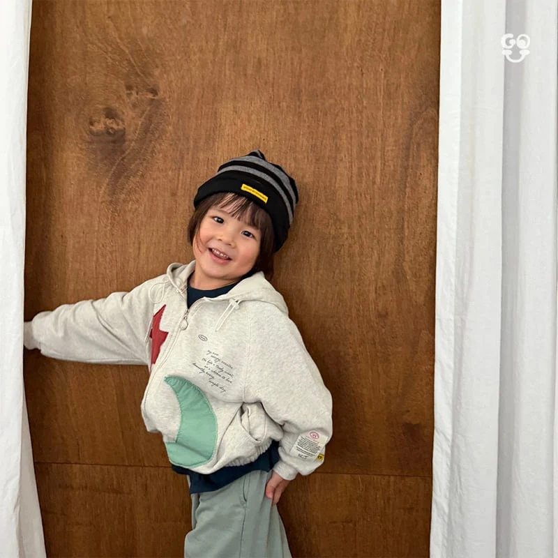 go;u - Korean Children Fashion - #Kfashion4kids - Sun Moon Zip-up - 12
