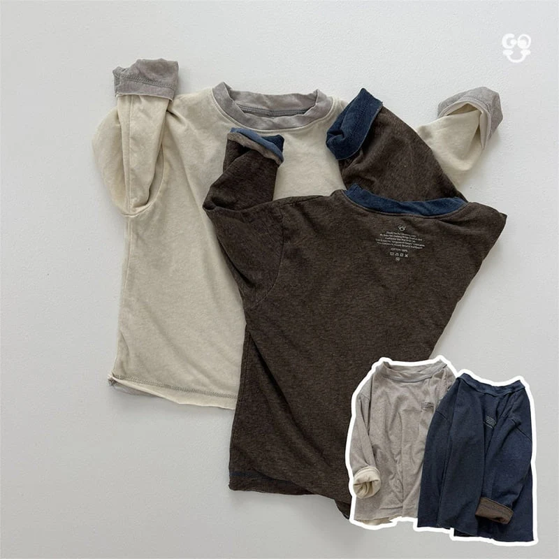 go;u - Korean Children Fashion - #childofig - Double Tee