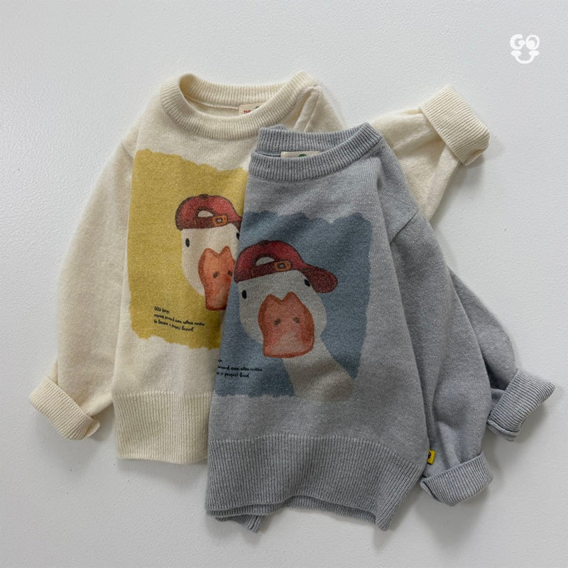 go;u - Korean Children Fashion - #childofig - Duck Knit Sweatshirts