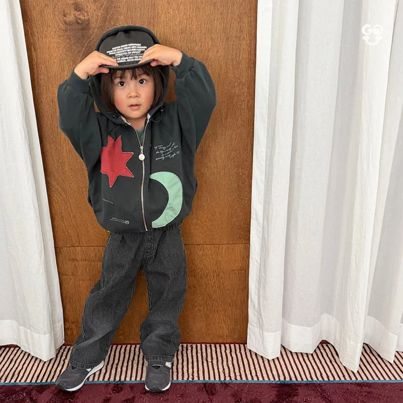 go;u - Korean Children Fashion - #childofig - Sun Moon Zip-up - 4