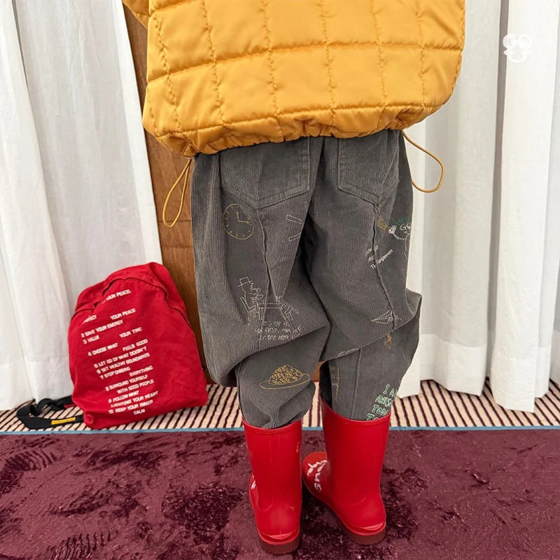 go;u - Korean Children Fashion - #childofig - Paint Diary Pants - 10