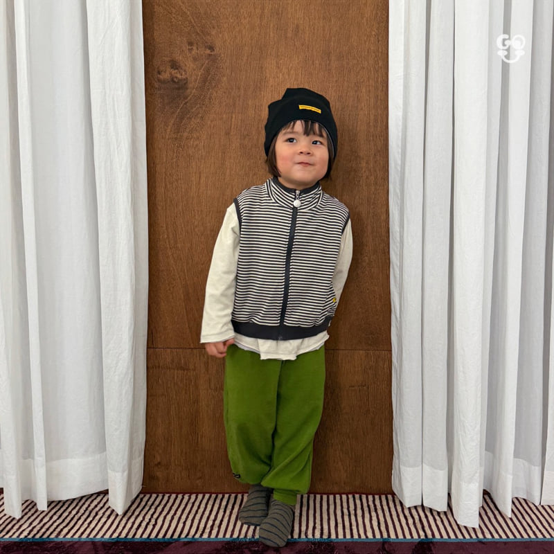 go;u - Korean Children Fashion - #childofig - Stripe Play Vest - 5