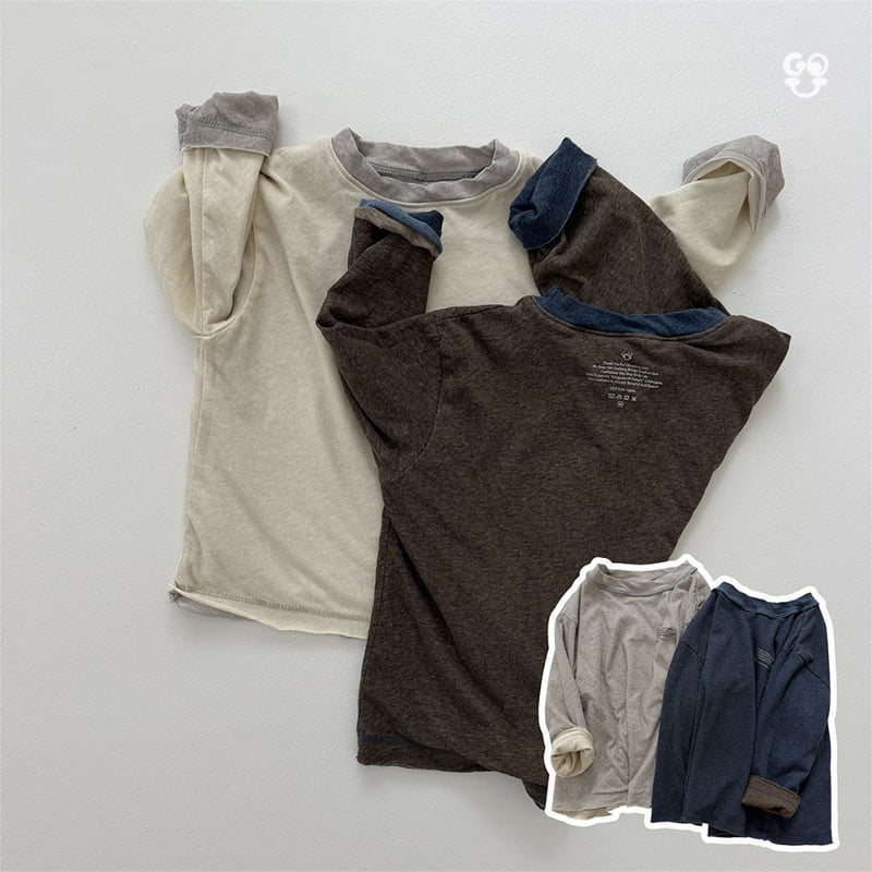 go;u - Korean Children Fashion - #childofig - 2-Layered Tee