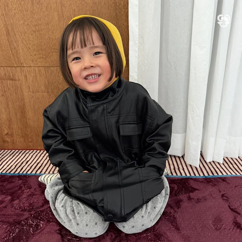 go;u - Korean Children Fashion - #designkidswear - Dundun Vegan Leather Jacket - 10