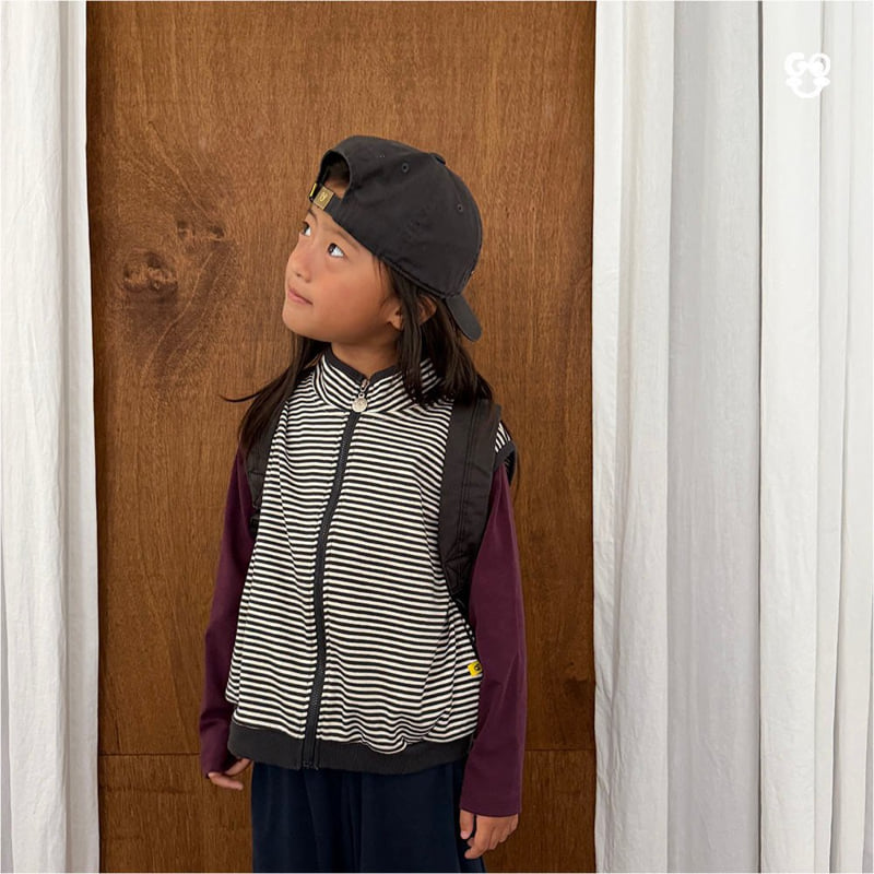go;u - Korean Children Fashion - #designkidswear - Stripe Play Vest - 8