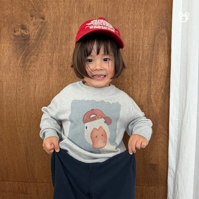 go;u - Korean Children Fashion - #designkidswear - Duck Knit Sweatshirts - 4