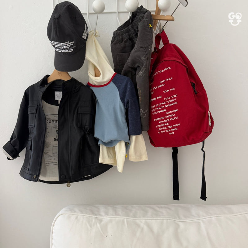 go;u - Korean Children Fashion - #discoveringself - Dundun Vegan Leather Jacket - 11