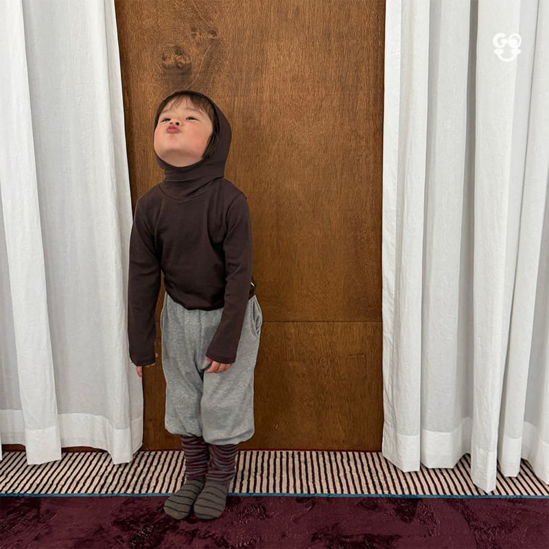 go;u - Korean Children Fashion - #discoveringself - Hooded Turtleneck Tee - 10
