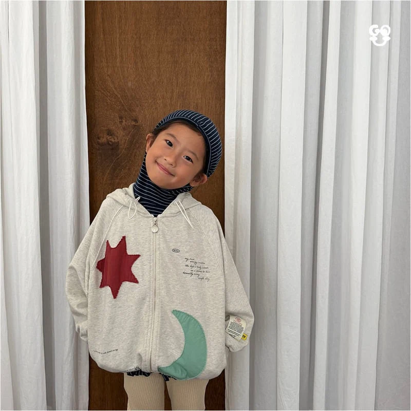 go;u - Korean Children Fashion - #discoveringself - Sun Moon Zip-Up - 10