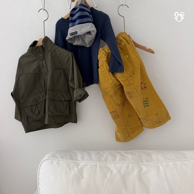 go;u - Korean Children Fashion - #discoveringself - Picture Diary Pants - 10