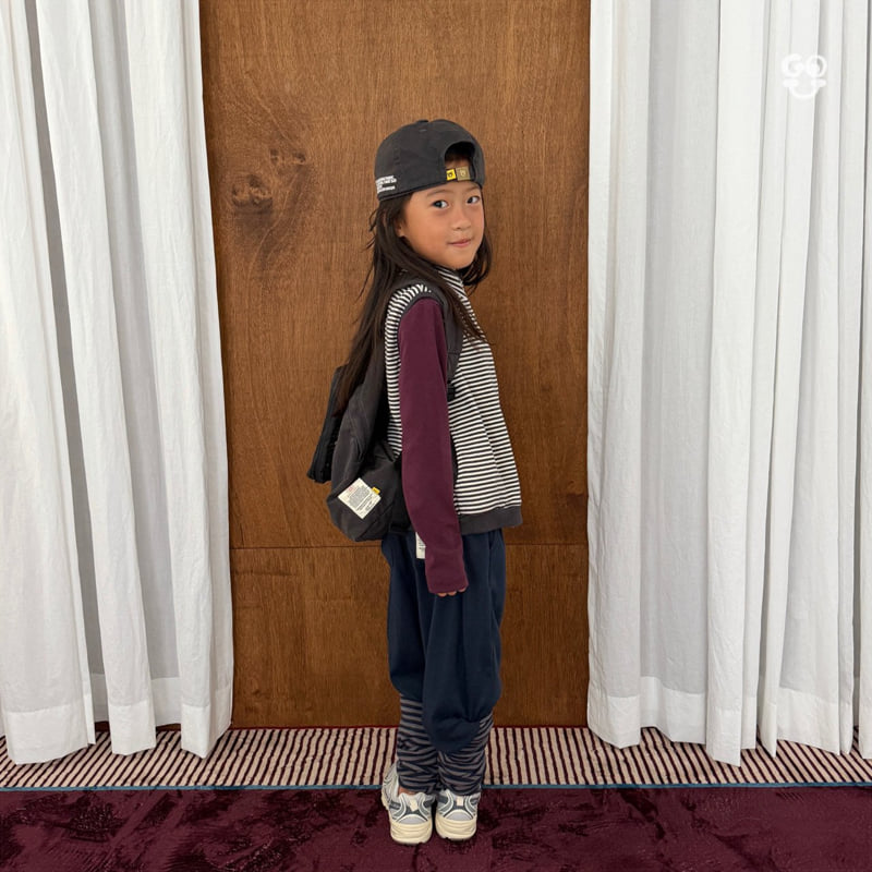go;u - Korean Children Fashion - #fashionkids - Stripe Play Vest - 10