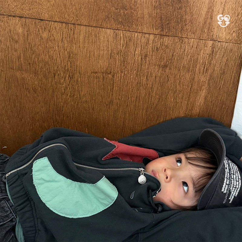 go;u - Korean Children Fashion - #kidsshorts - Sun Moon Zip-Up - 12