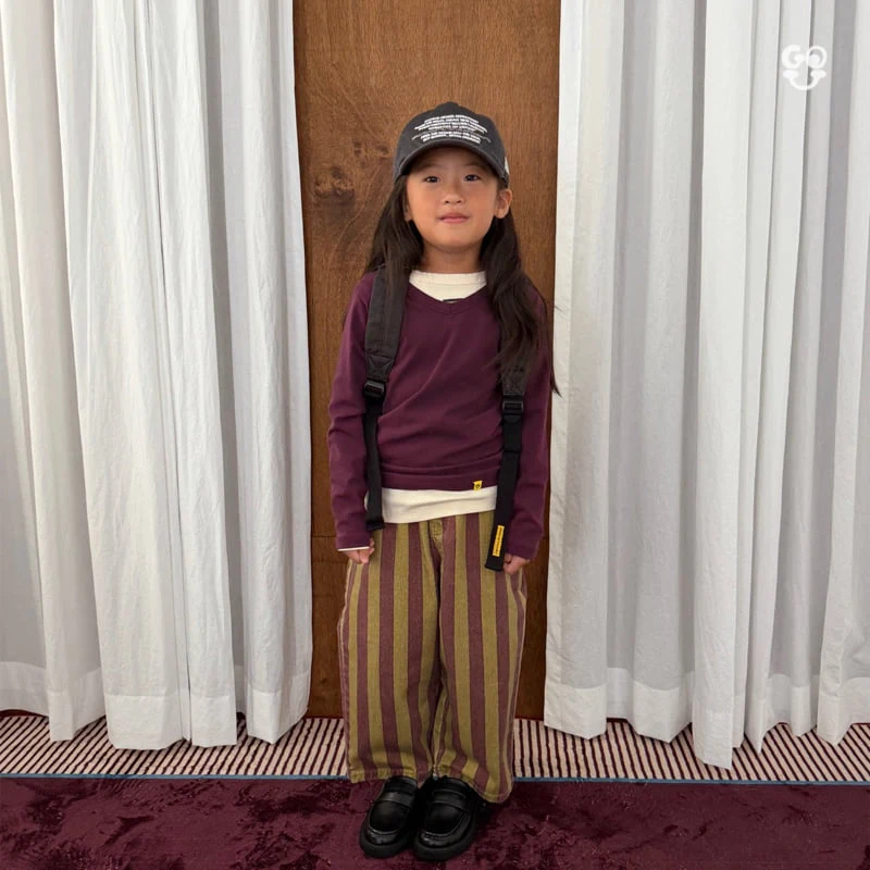 go;u - Korean Children Fashion - #kidsstore - Cool Stripe Pants - 6