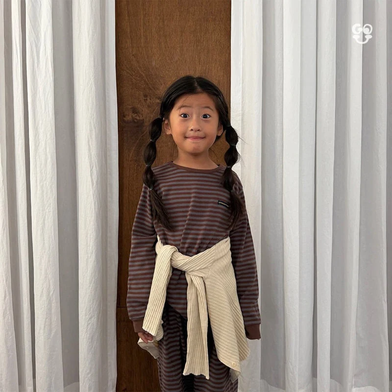 go;u - Korean Children Fashion - #kidsstore - Striped Tee - 3