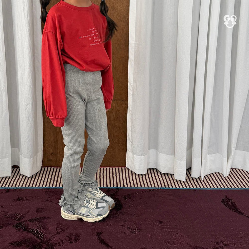 go;u - Korean Children Fashion - #kidzfashiontrend - Wave Leggings - 6