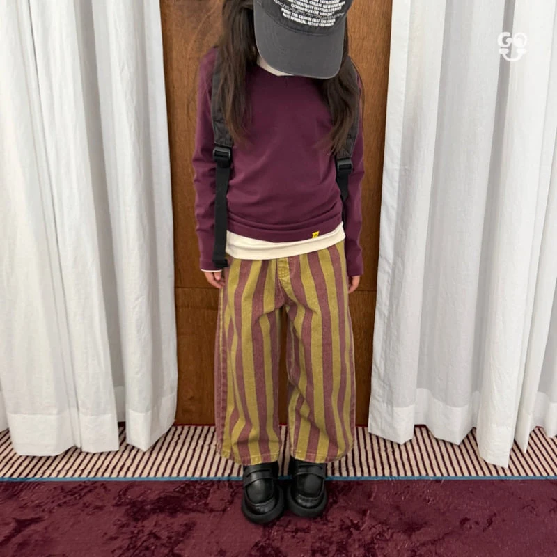 go;u - Korean Children Fashion - #kidzfashiontrend - Cool Stripe Pants - 7