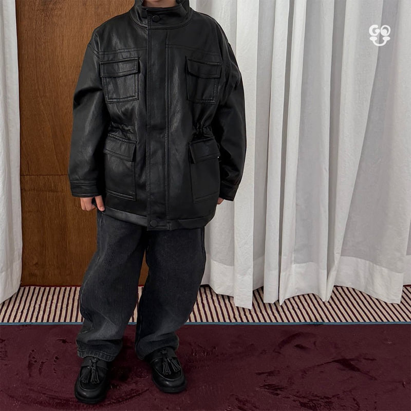 go;u - Korean Children Fashion - #littlefashionista - Wave Denim Pants - 9