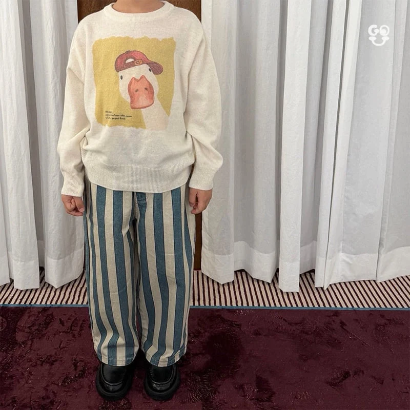go;u - Korean Children Fashion - #littlefashionista - Cool Stripe Pants - 6