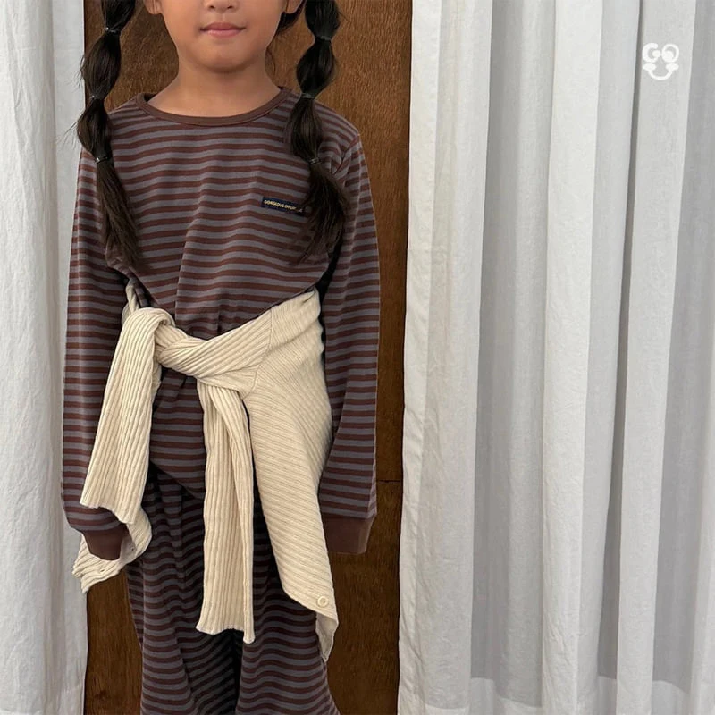 go;u - Korean Children Fashion - #littlefashionista - Striped Tee - 6